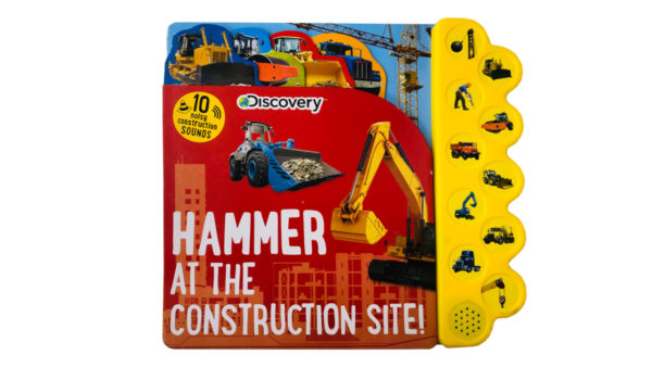 Children’s Book「Hammer at the Construction Site 10 Button Sound Books」/ 読み聞かせ絵本「建設現場で工事しよう！」