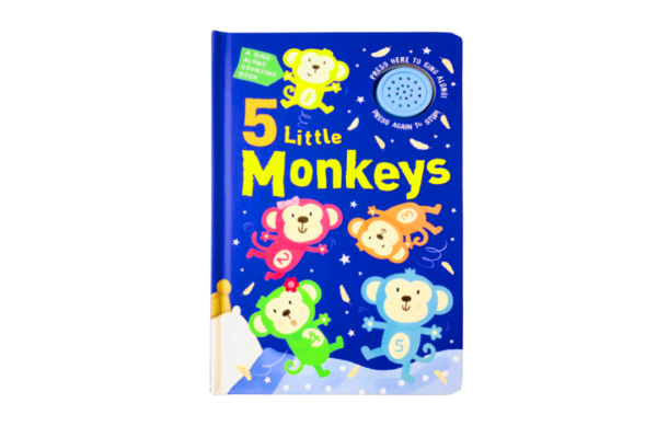 読み聞かせ絵本「5 Little Monkeys Sound Book」