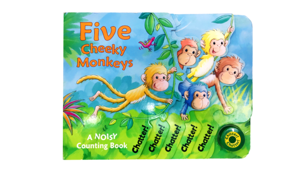 読み聞かせ絵本「Five Cheeky Monkeys」
