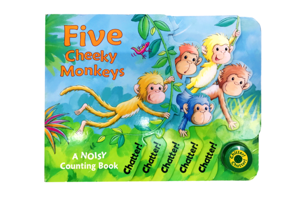 読み聞かせ絵本「Five Cheeky Monkeys」