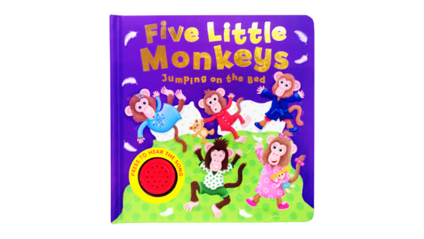 読み聞かせ絵本「Five Little Monkeys Jumping on the Bed (Song Sounds)」